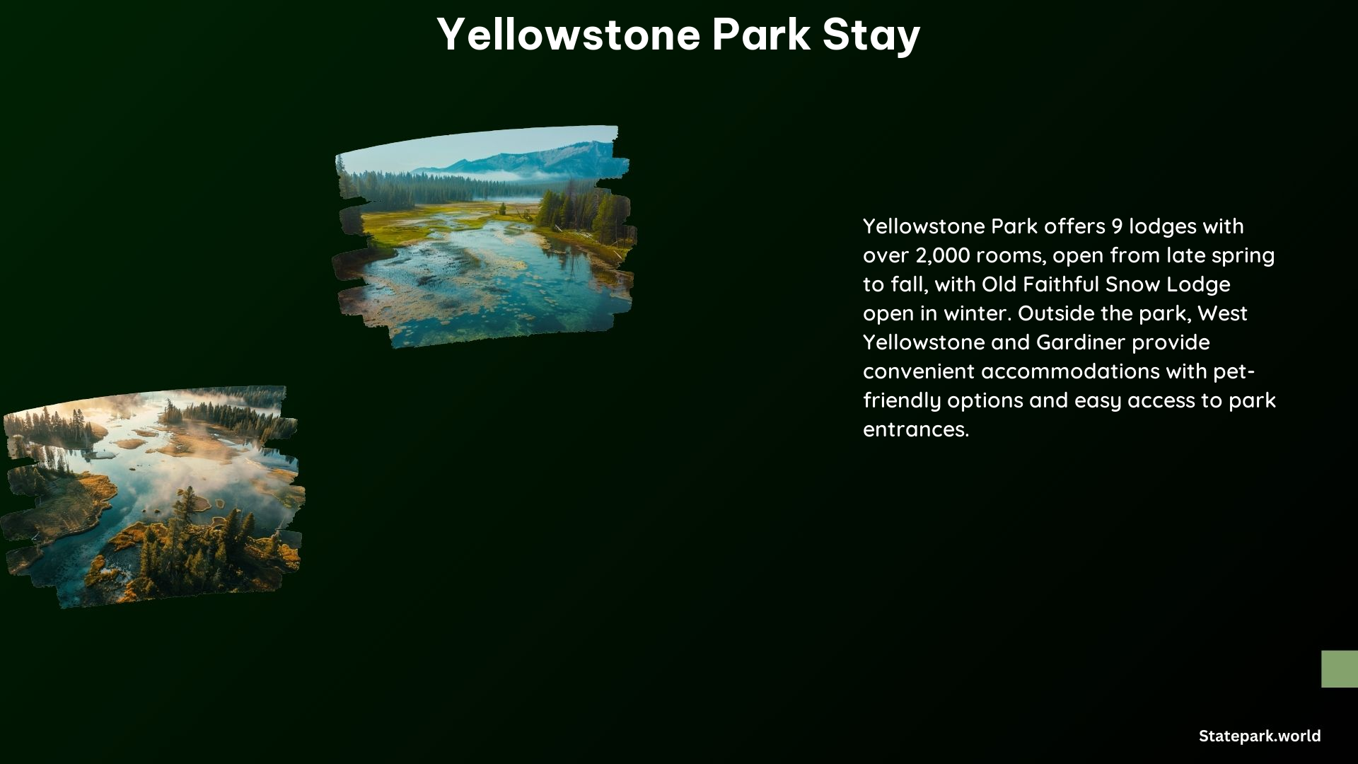 Yellowstone Park Stay