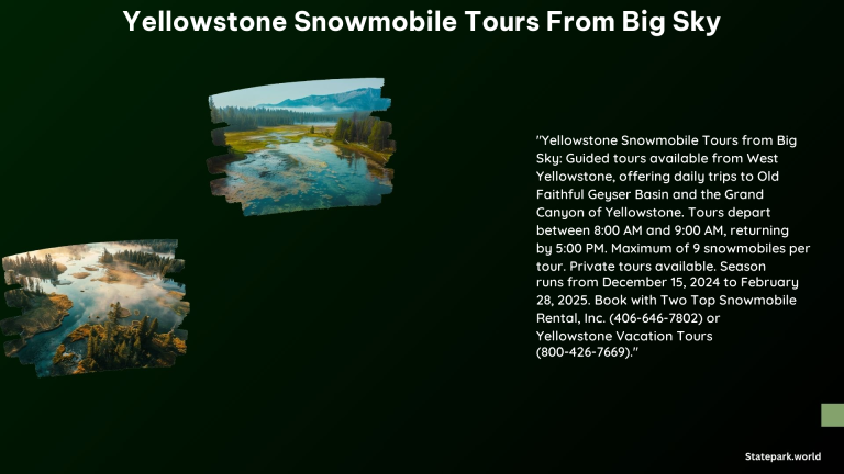 Yellowstone Snowmobile Tours From Big Sky