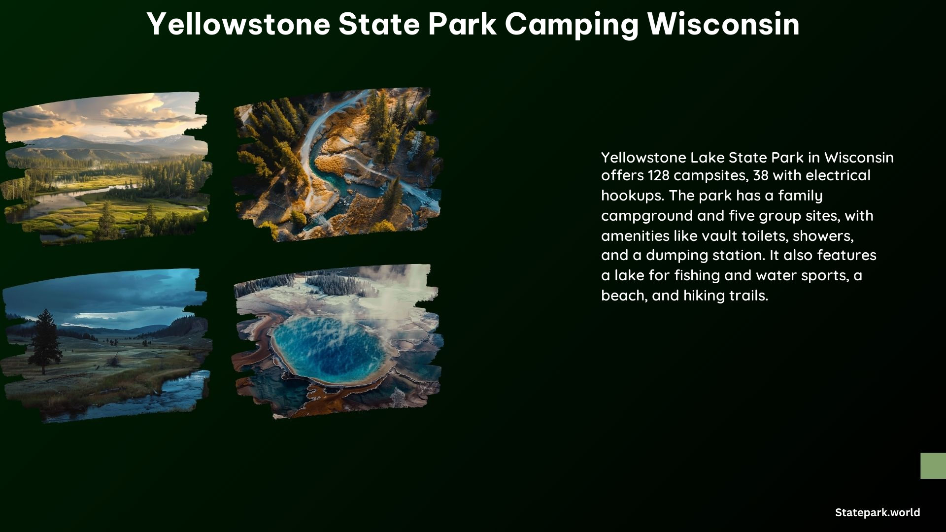 Yellowstone State Park Camping Wisconsin