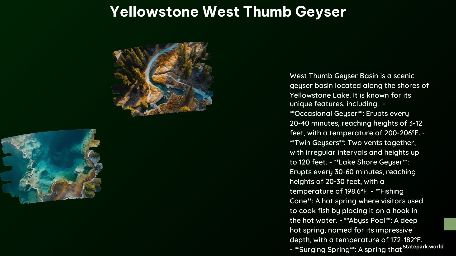 Yellowstone West Thumb Geyser