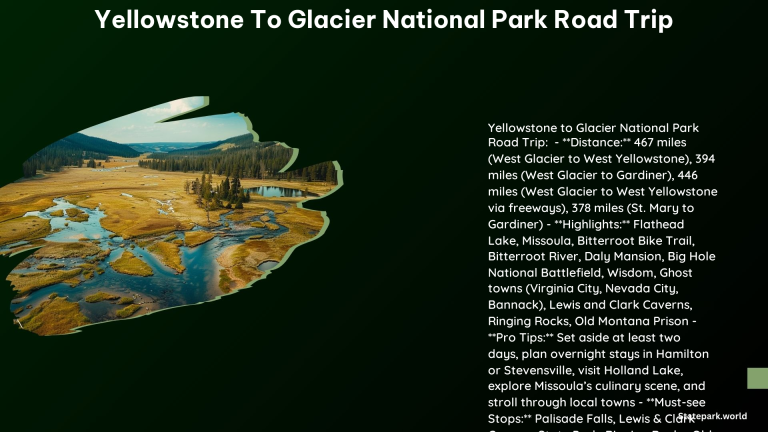 Yellowstone to Glacier National Park Road Trip