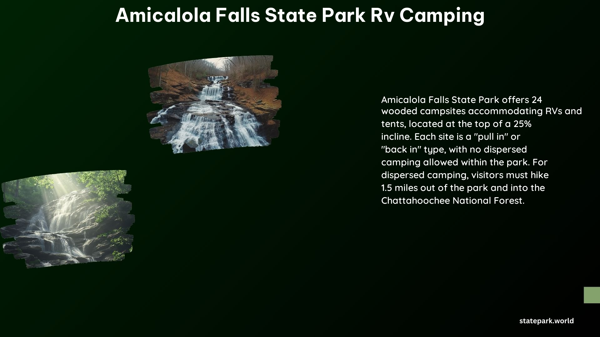 Amicalola Falls State Park RV Camping