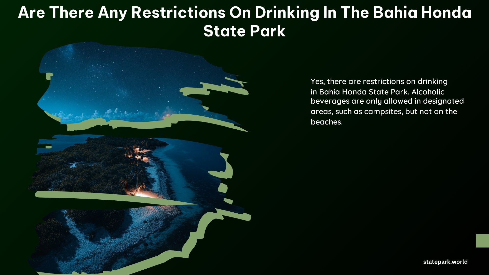 Are There Any Restrictions on Drinking in the Bahia Honda State Park