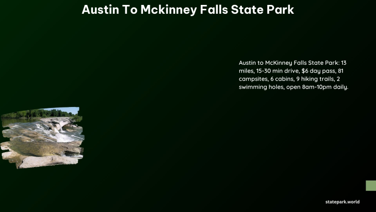 Austin to McKinney Falls State Park