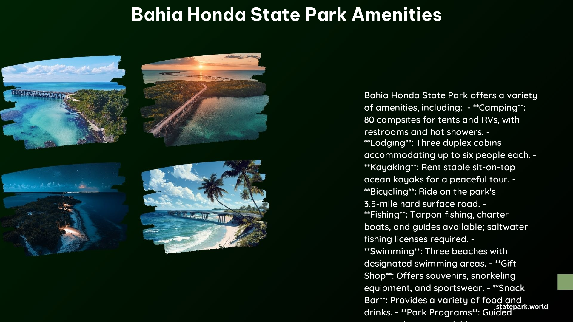 Bahia Honda State Park Amenities