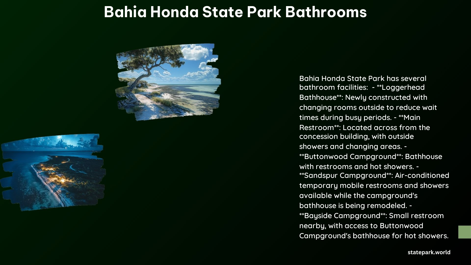 Bahia Honda State Park Bathrooms