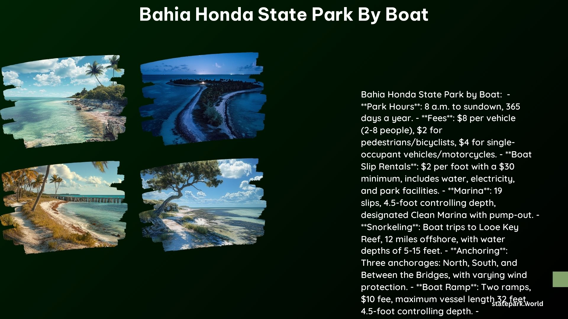 Bahia Honda State Park by Boat