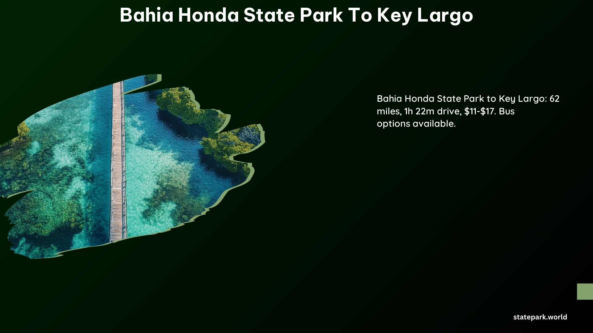 Bahia Honda State Park to Key Largo