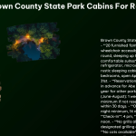 Brown County State Park Cabins for Rent