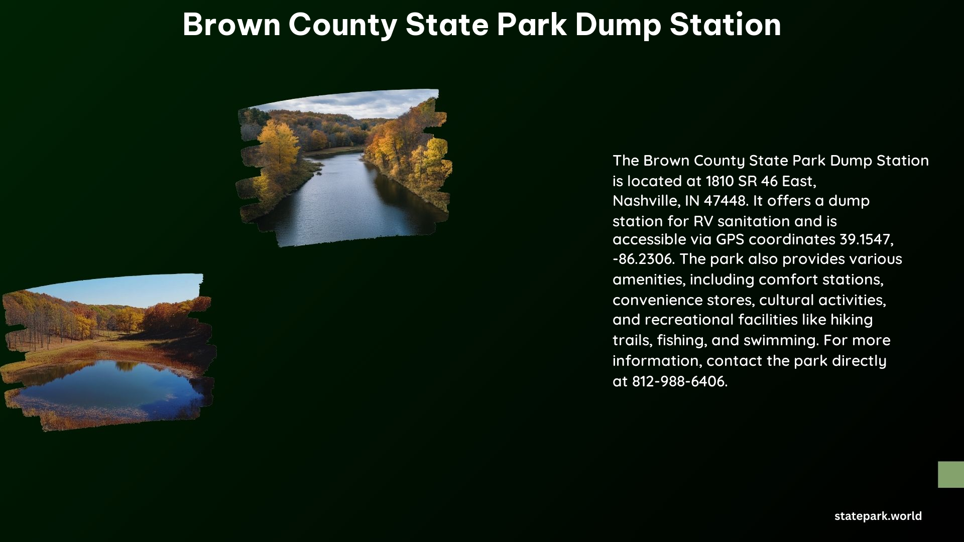 Brown County State Park Dump Station