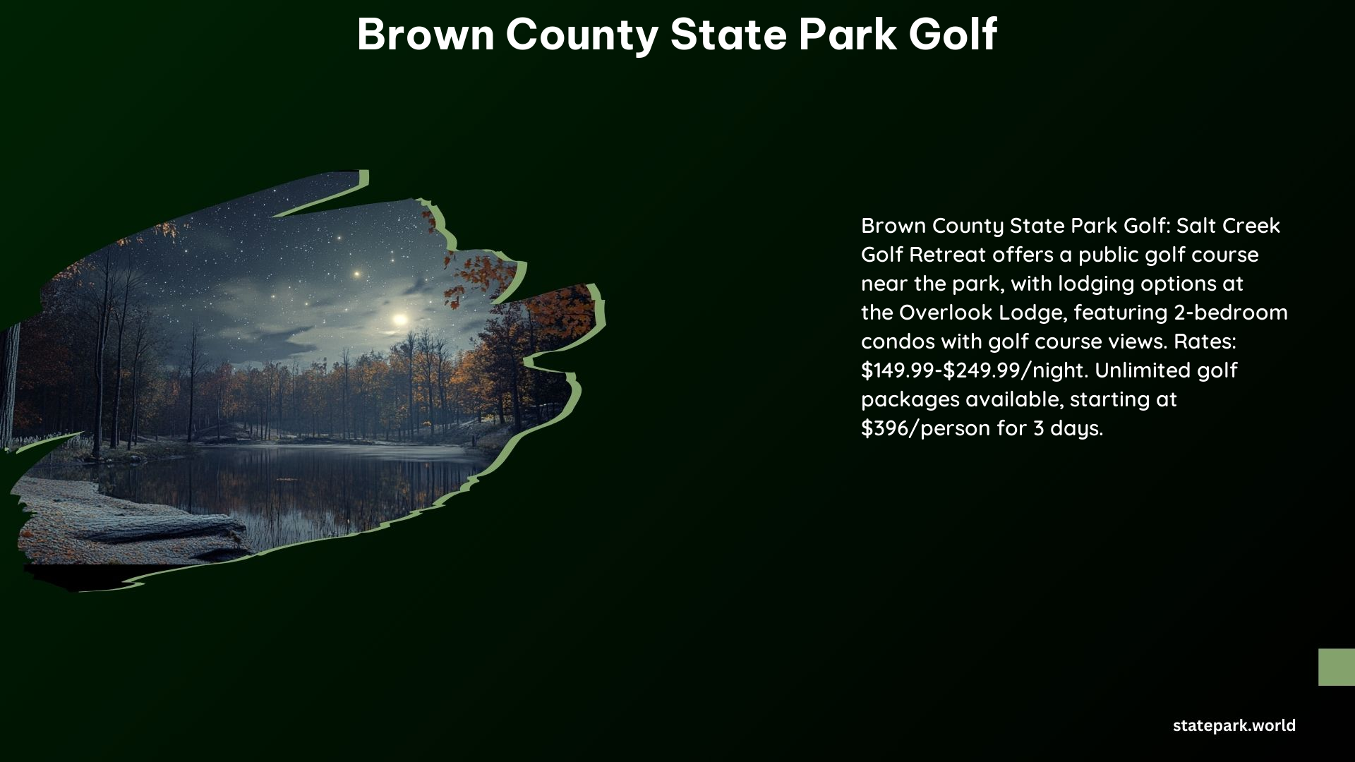 Brown County State Park Golf