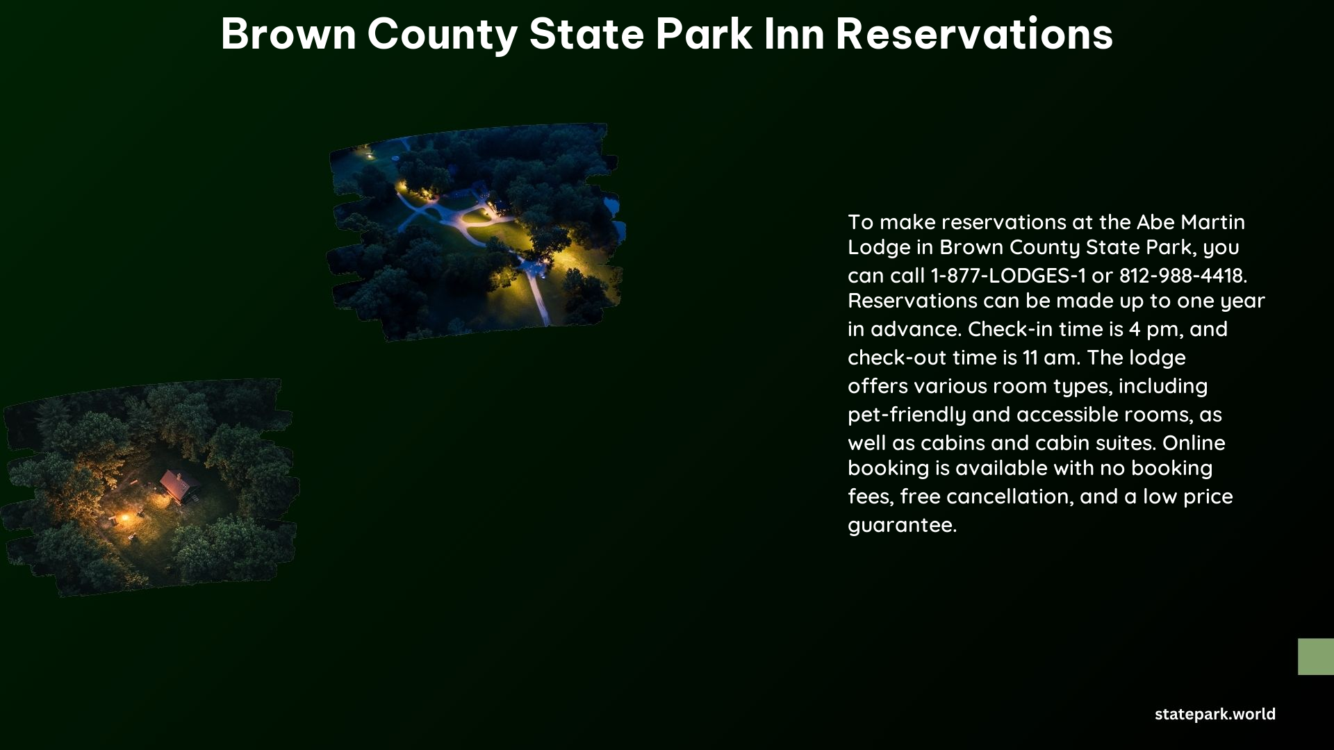 Brown County State Park Inn Reservations