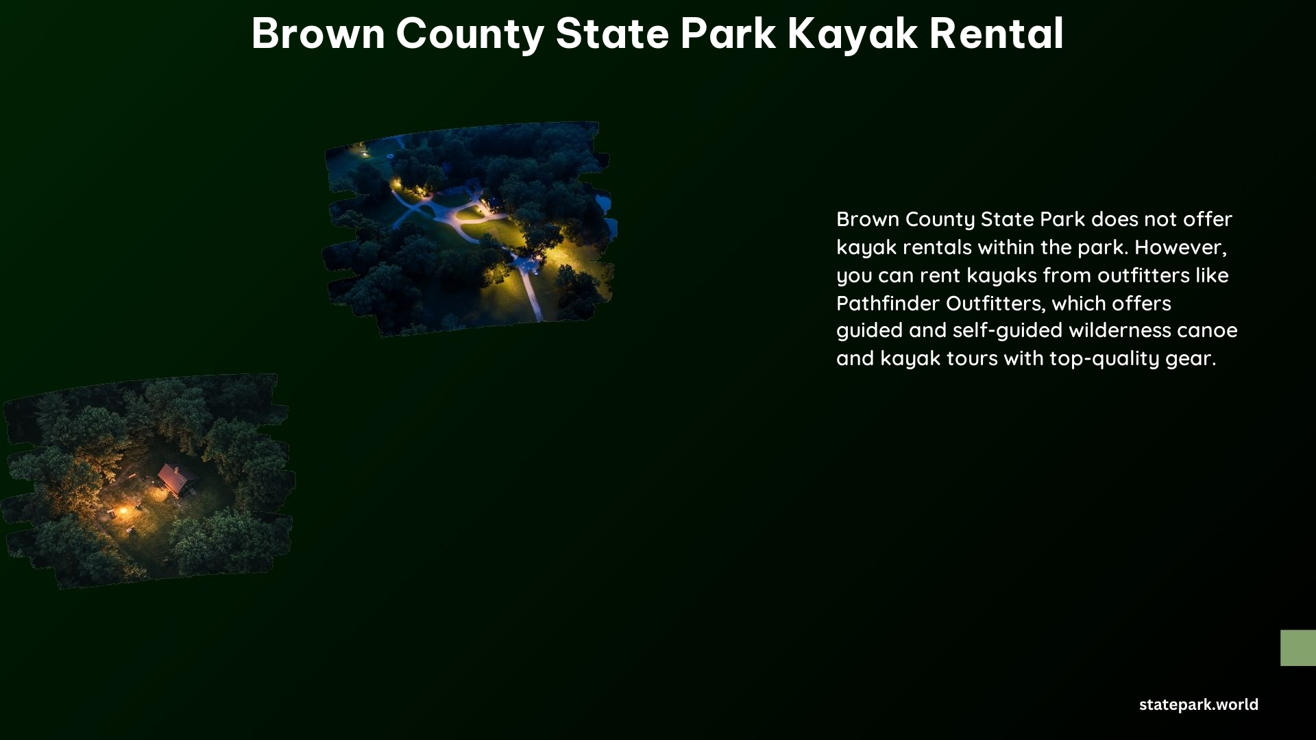 Brown County State Park Kayak Rental