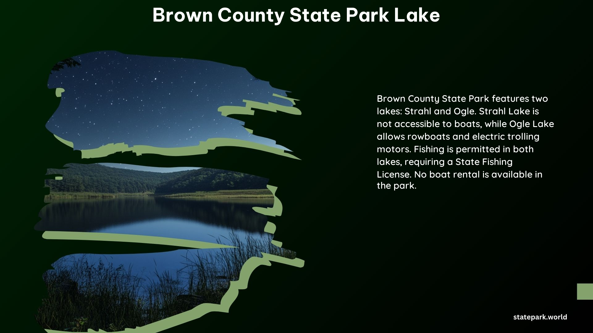 Brown County State Park Lake