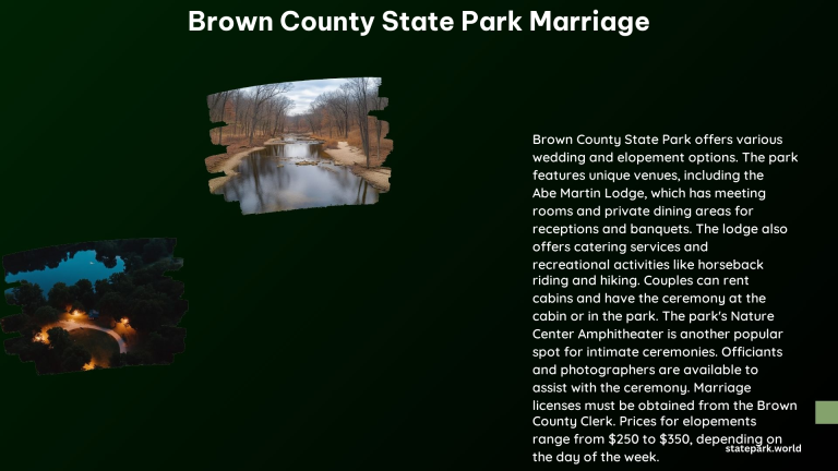 Brown County State Park Marriage