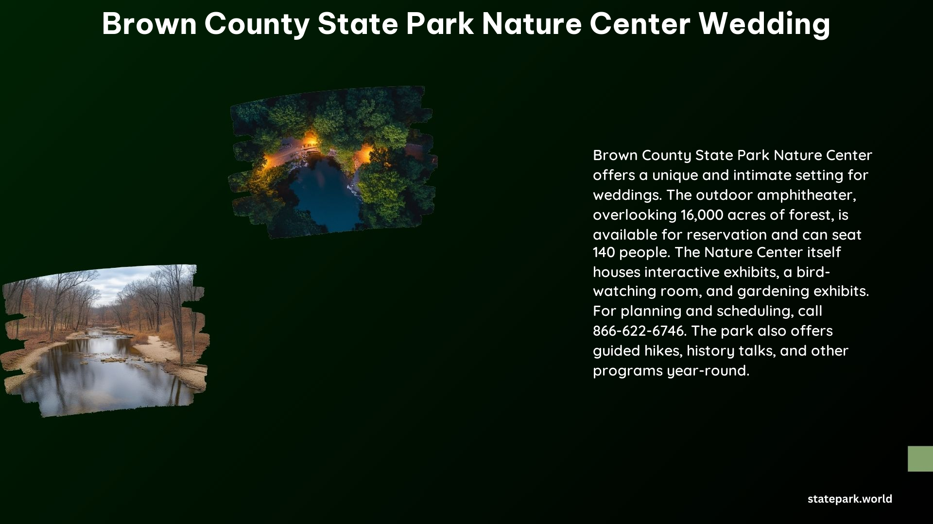 Brown County State Park Nature Center Wedding