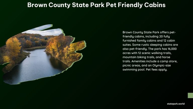 Brown County State Park Pet Friendly Cabins