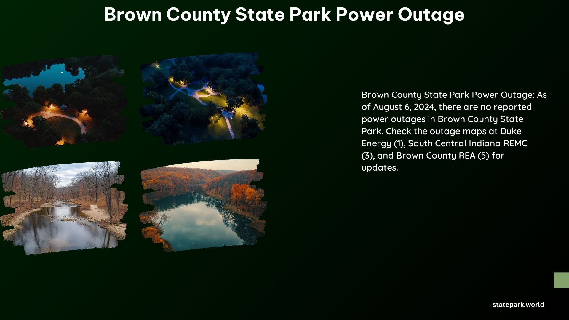 Brown County State Park Power Outage