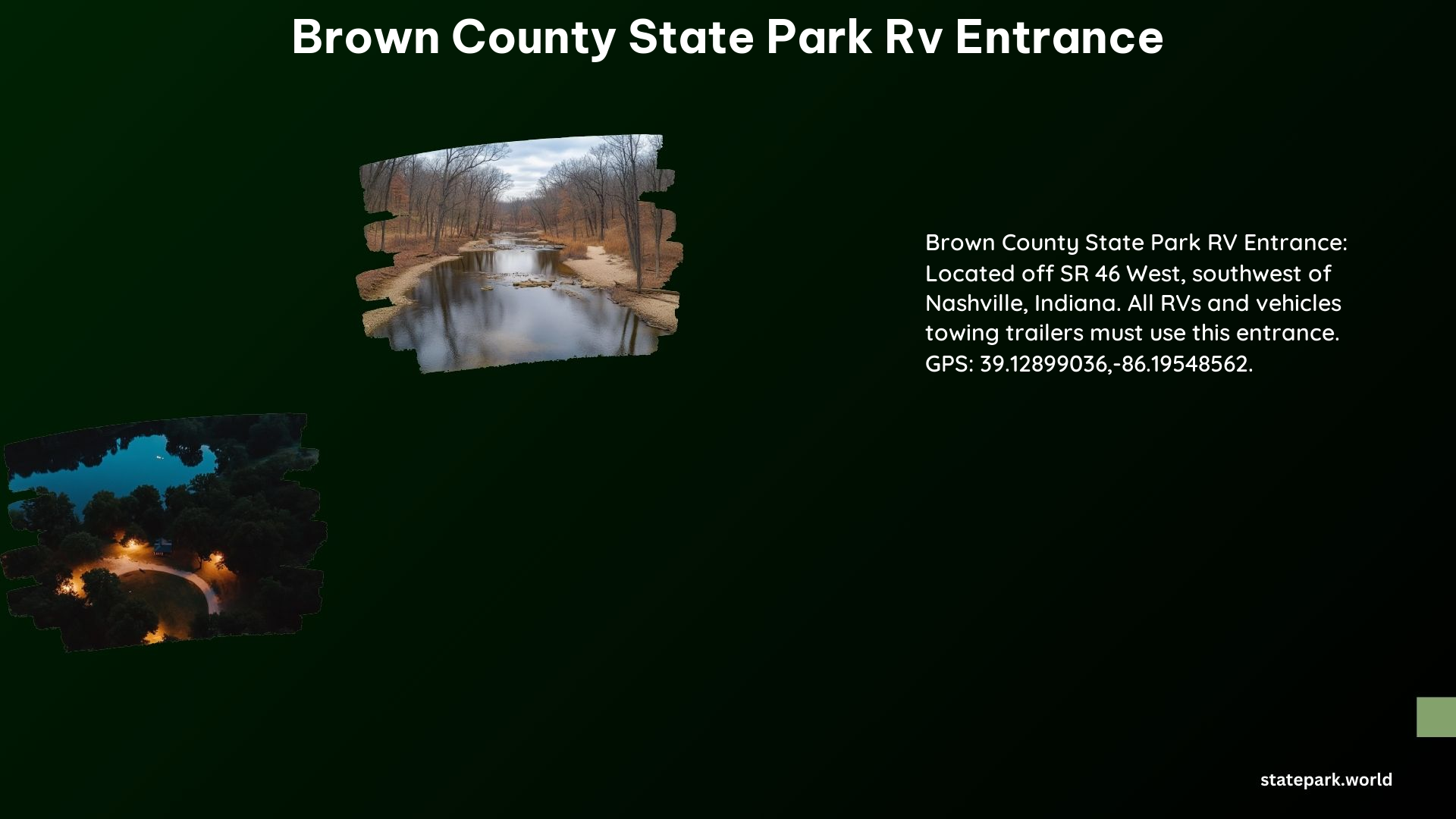 Brown County State Park RV Entrance