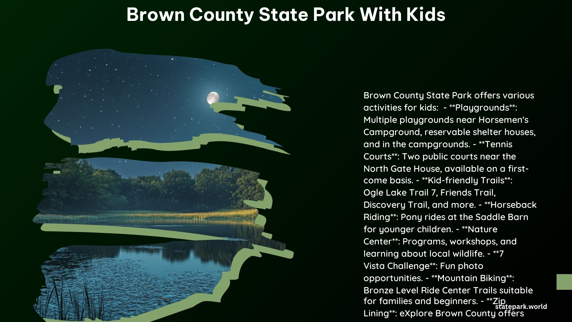 Brown County State Park With Kids