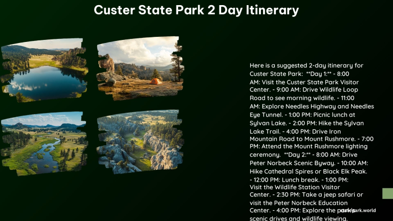 Custer State Park 2 Day Itinerary