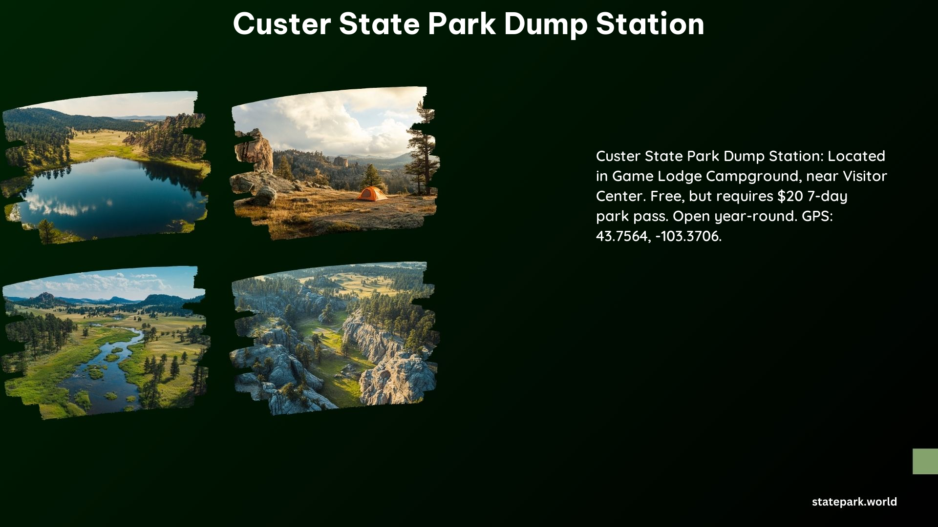 Custer State Park Dump Station