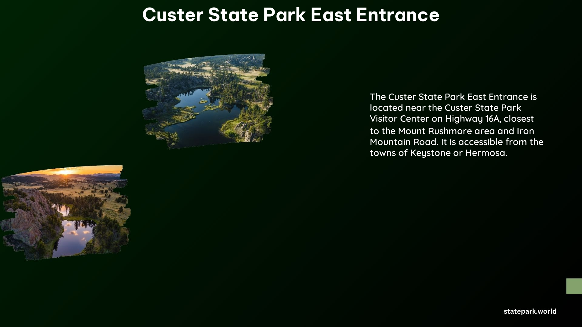 Custer State Park East Entrance