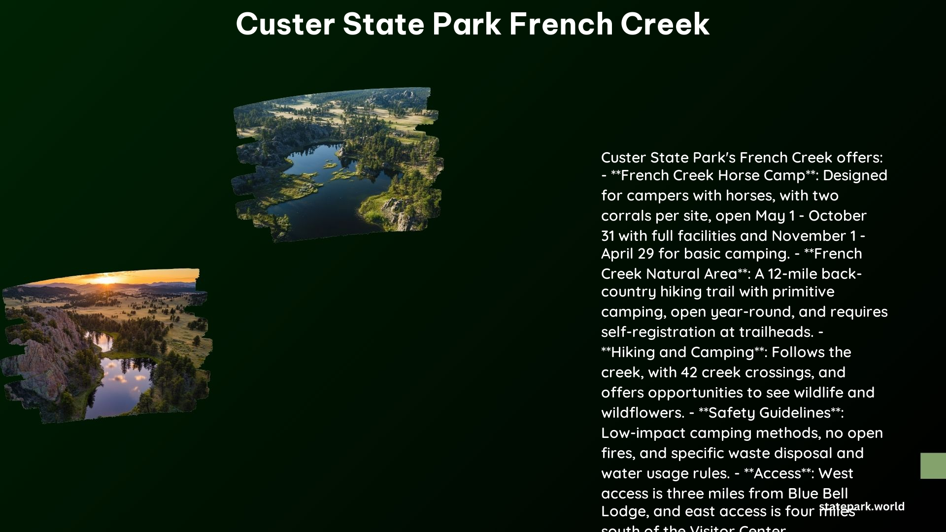 Custer State Park French Creek