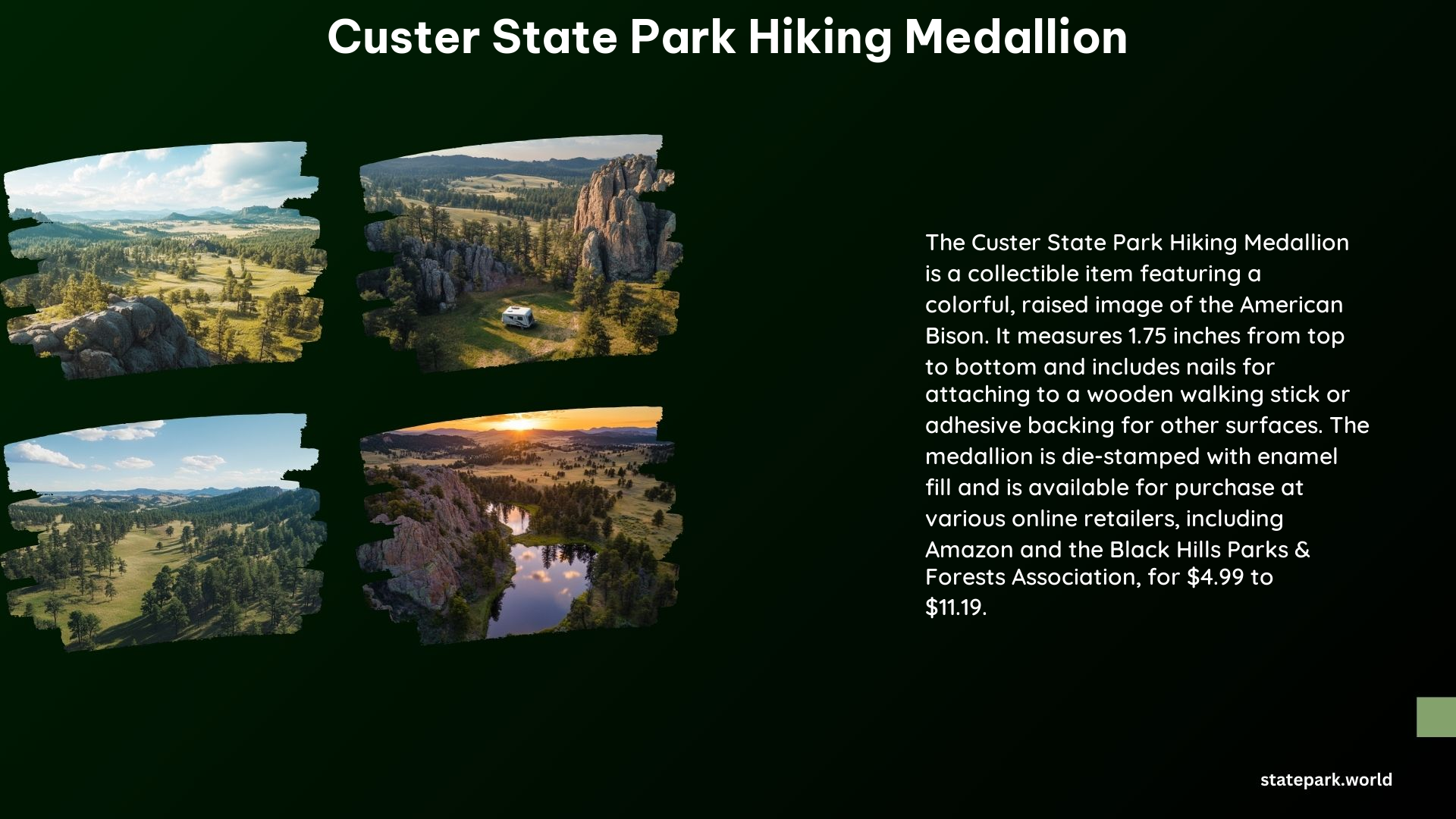 Custer State Park Hiking Medallion