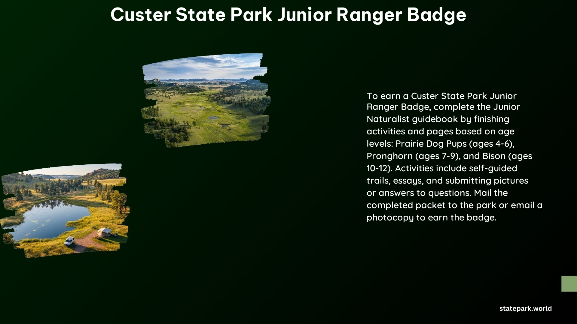 Custer State Park Junior Ranger Badge