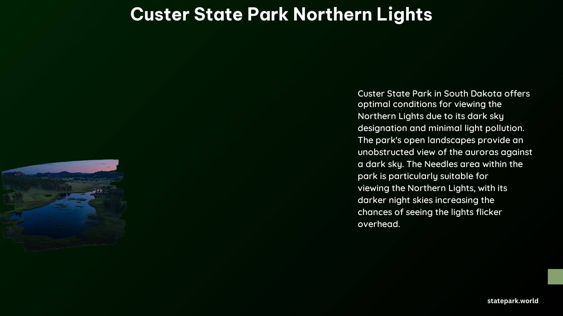 Custer State Park Northern Lights