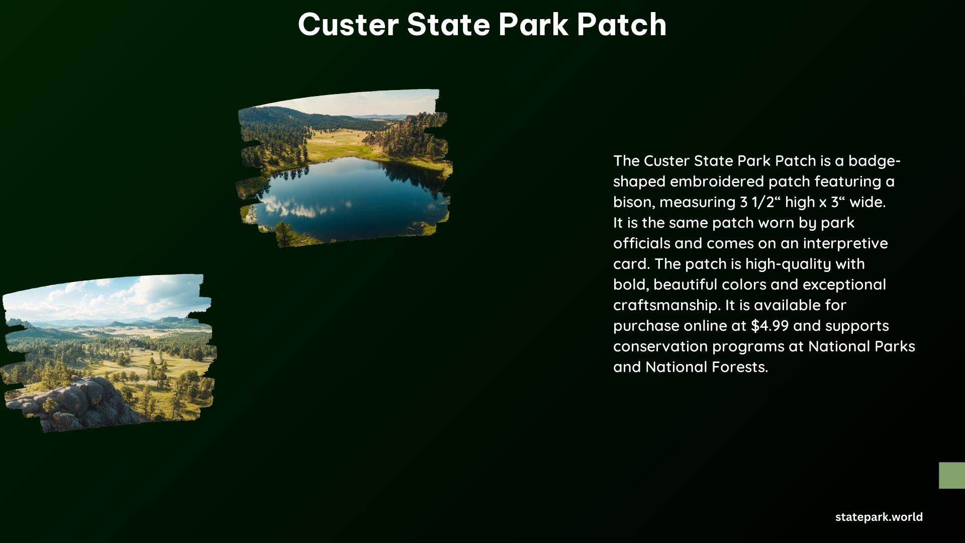 Custer State Park Patch