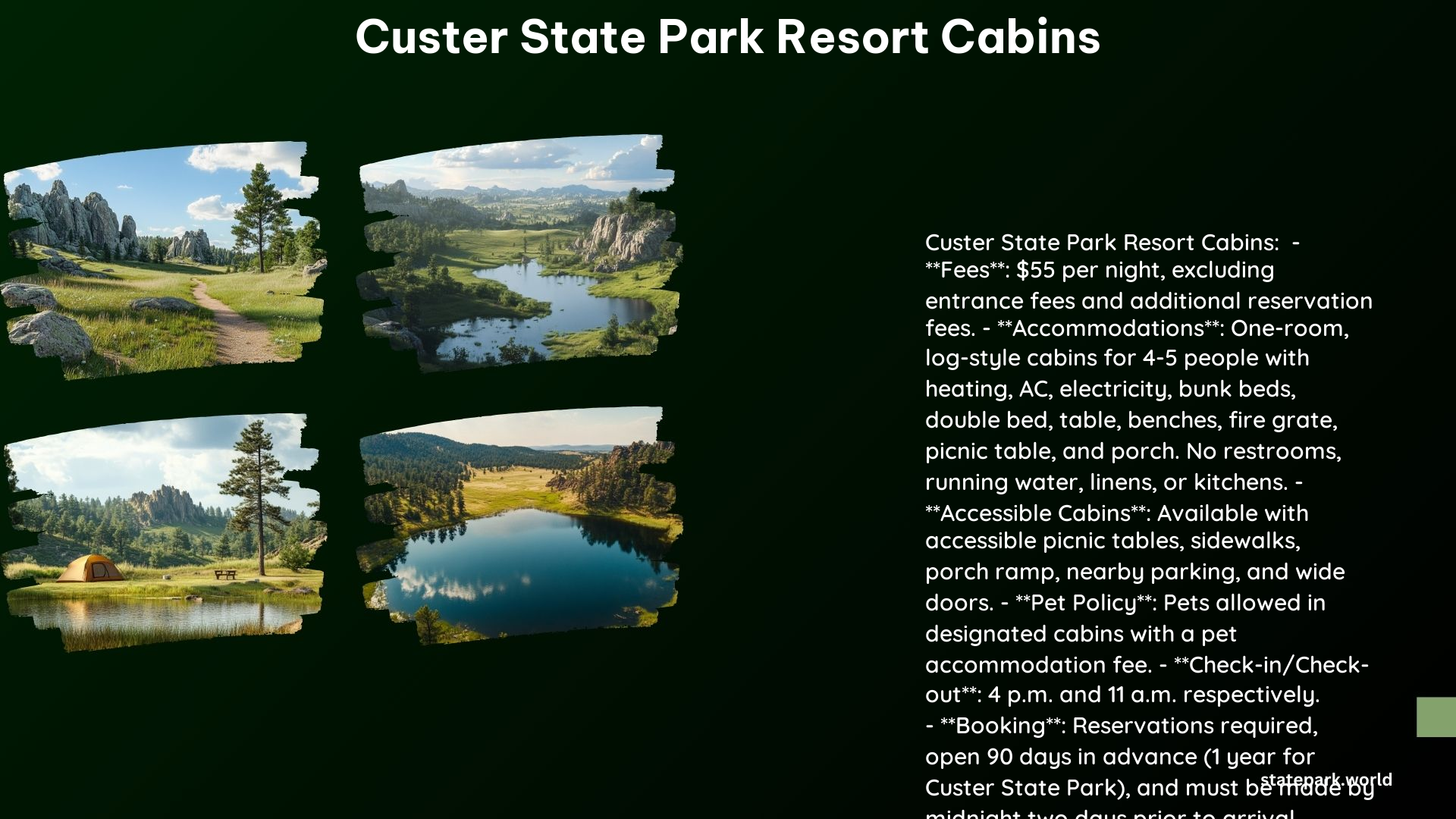 Custer State Park Resort Cabins