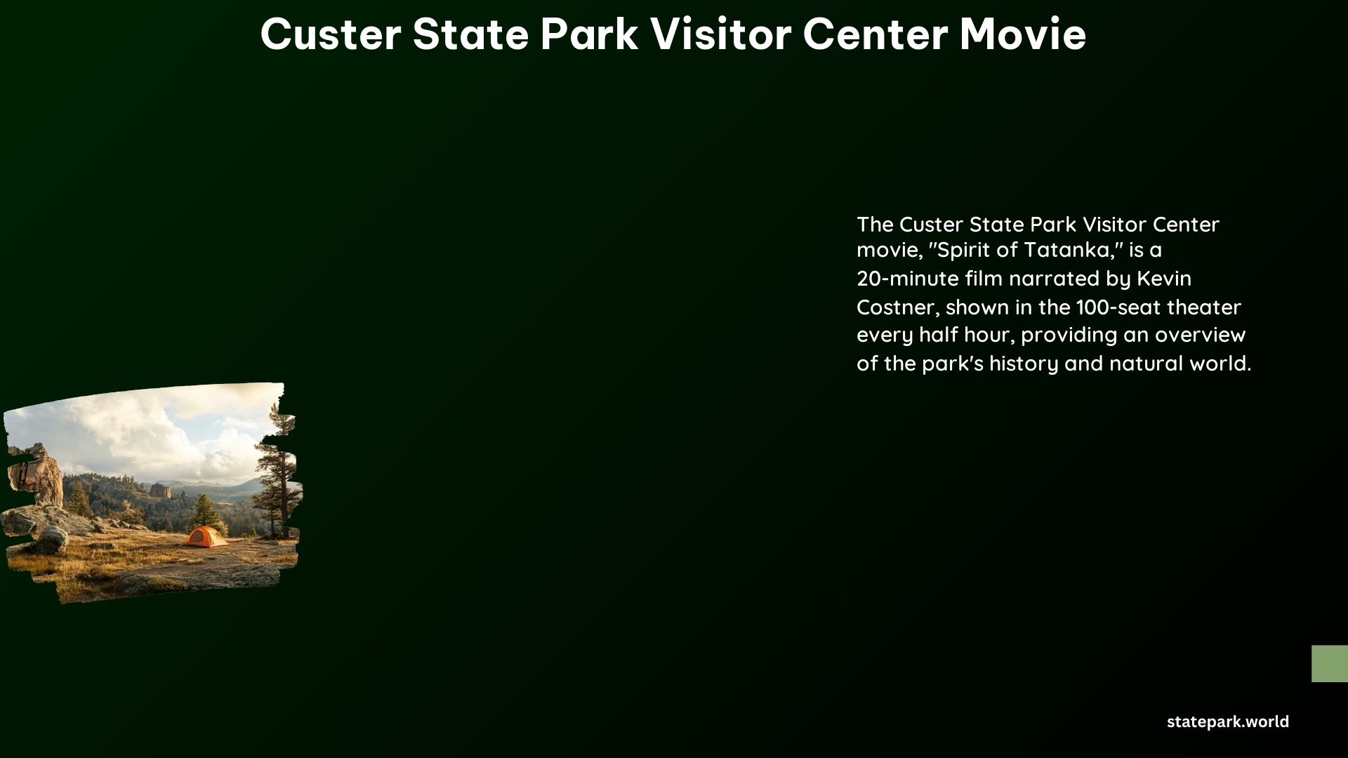 Custer State Park Visitor Center Movie