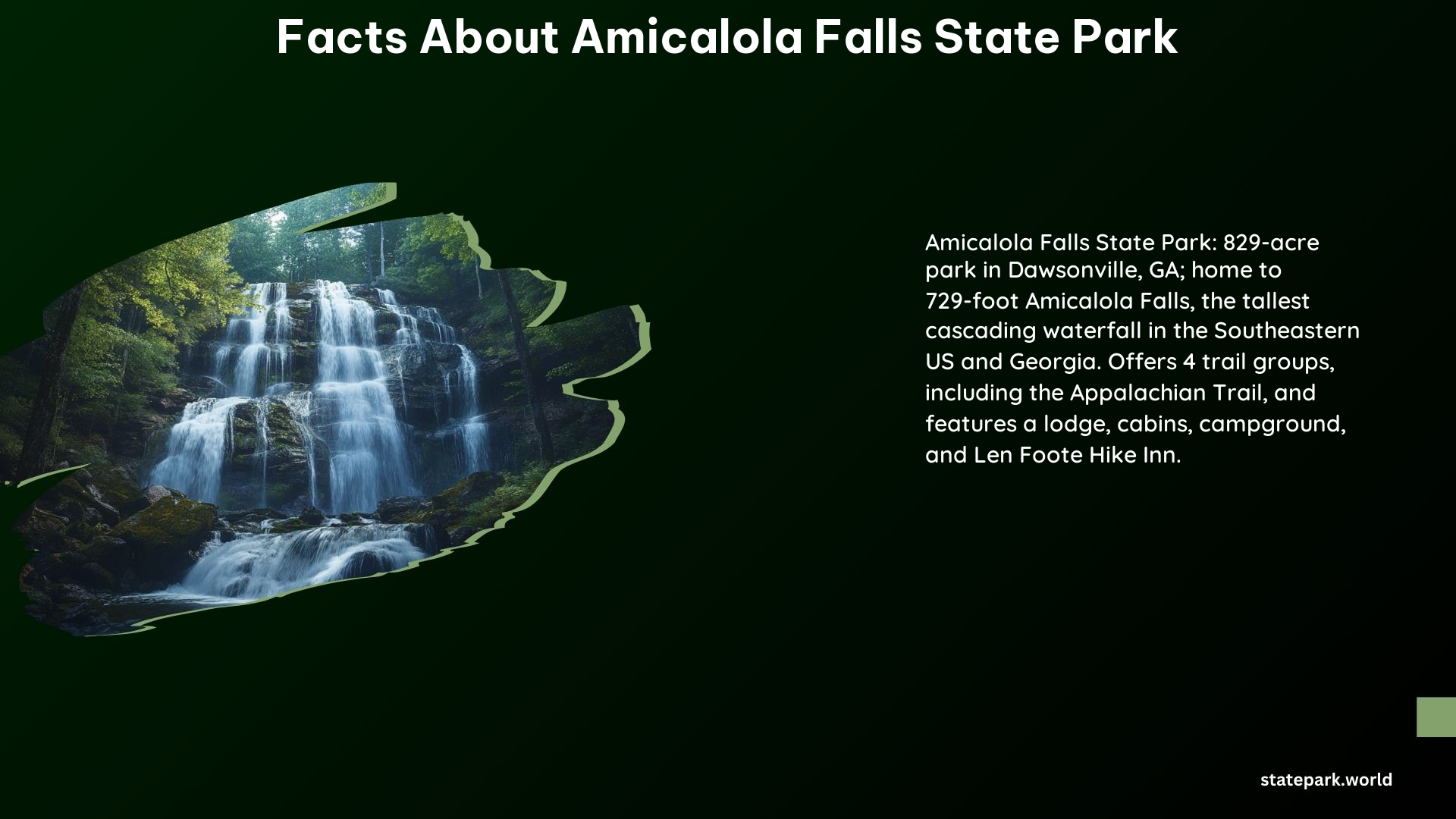 Facts About Amicalola Falls State Park