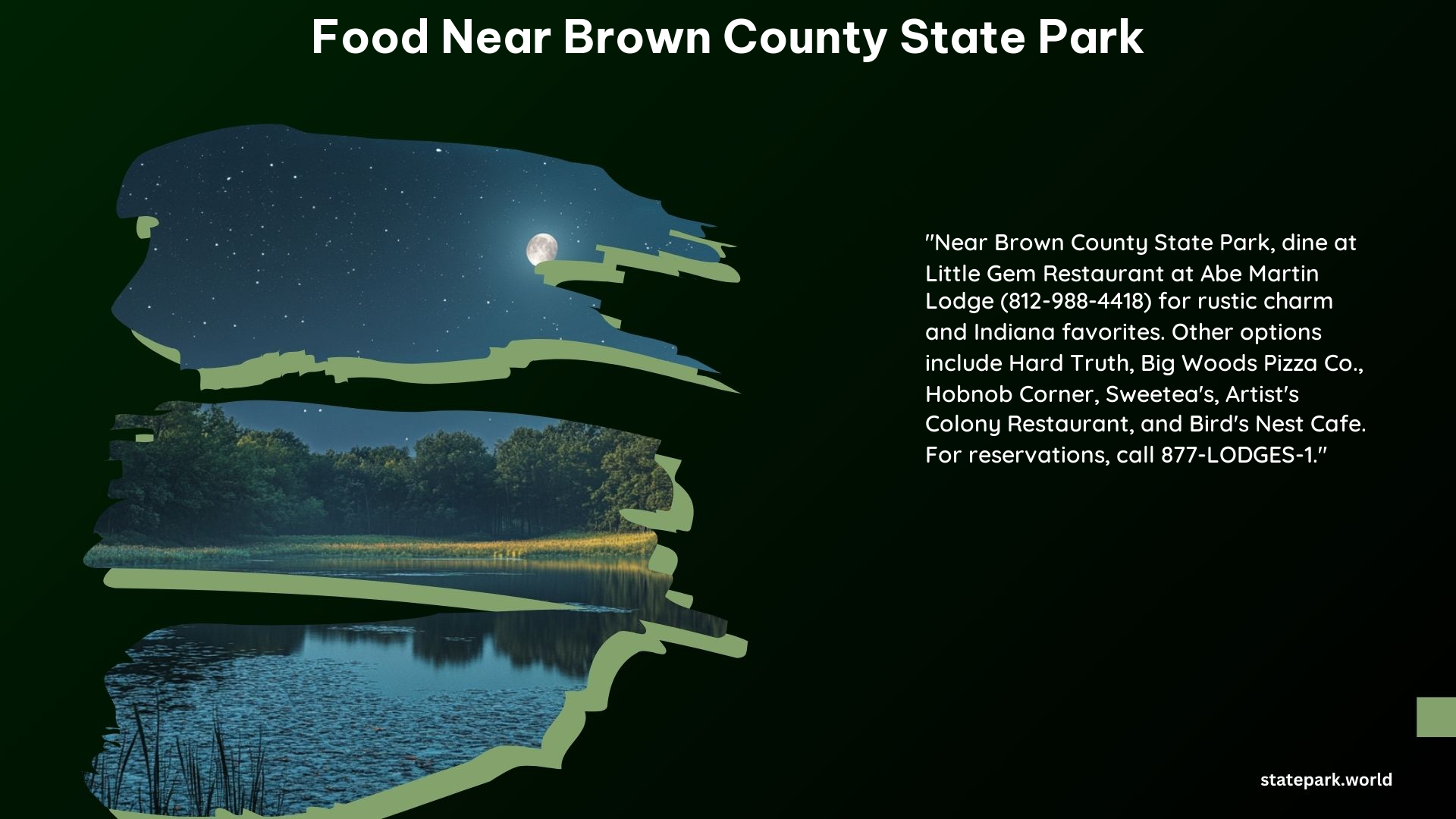 Food Near Brown County State Park