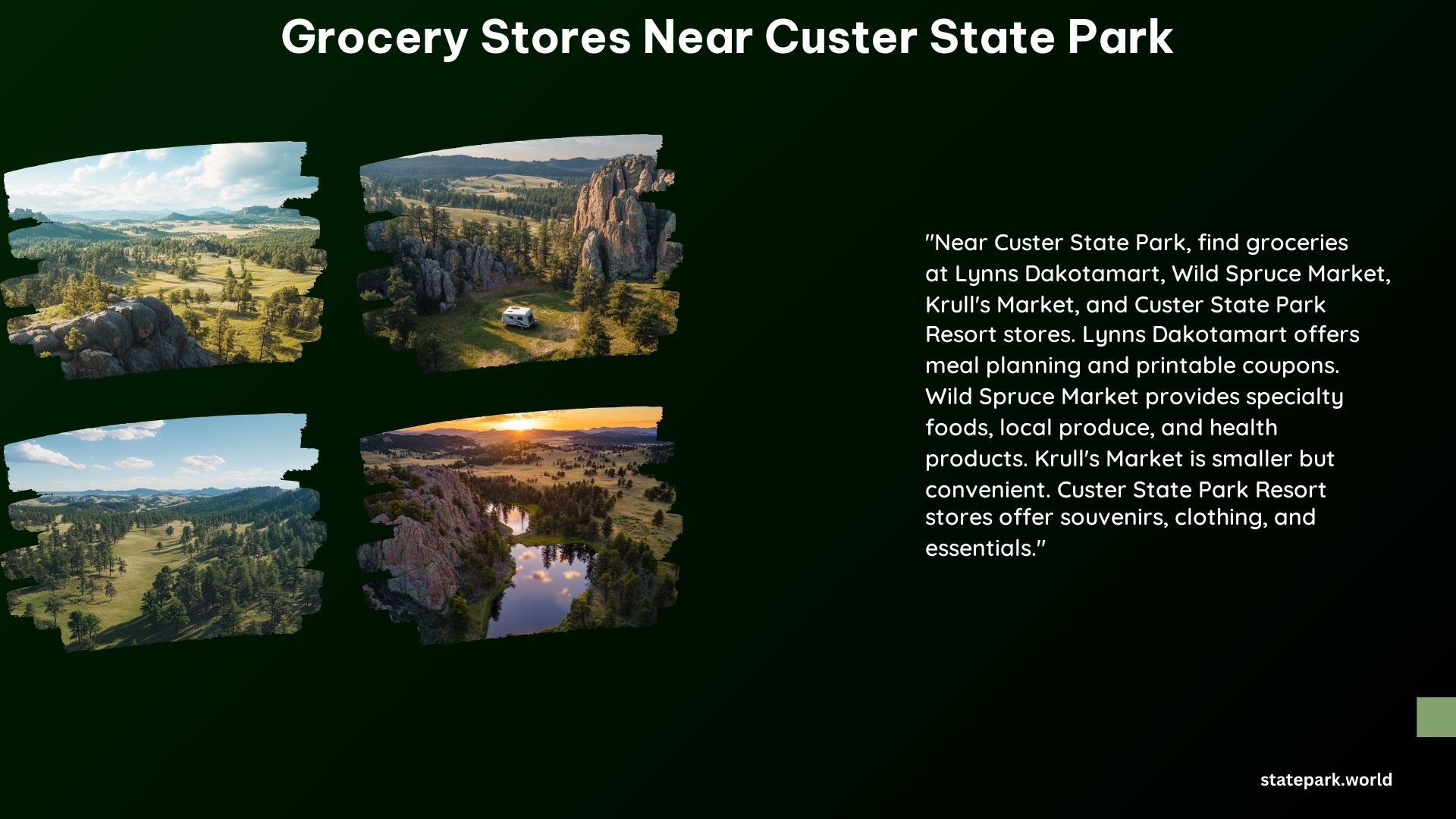 Grocery Stores Near Custer State Park