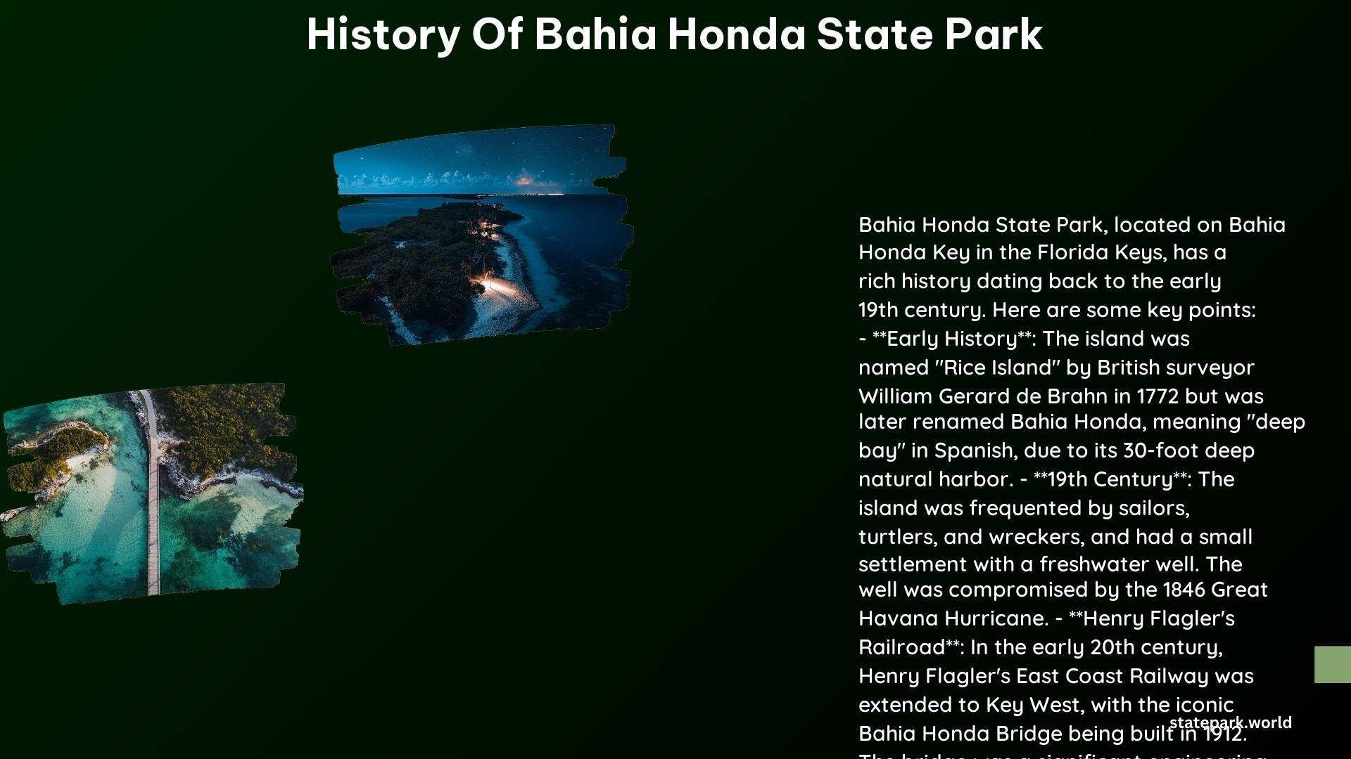 History of Bahia Honda State Park