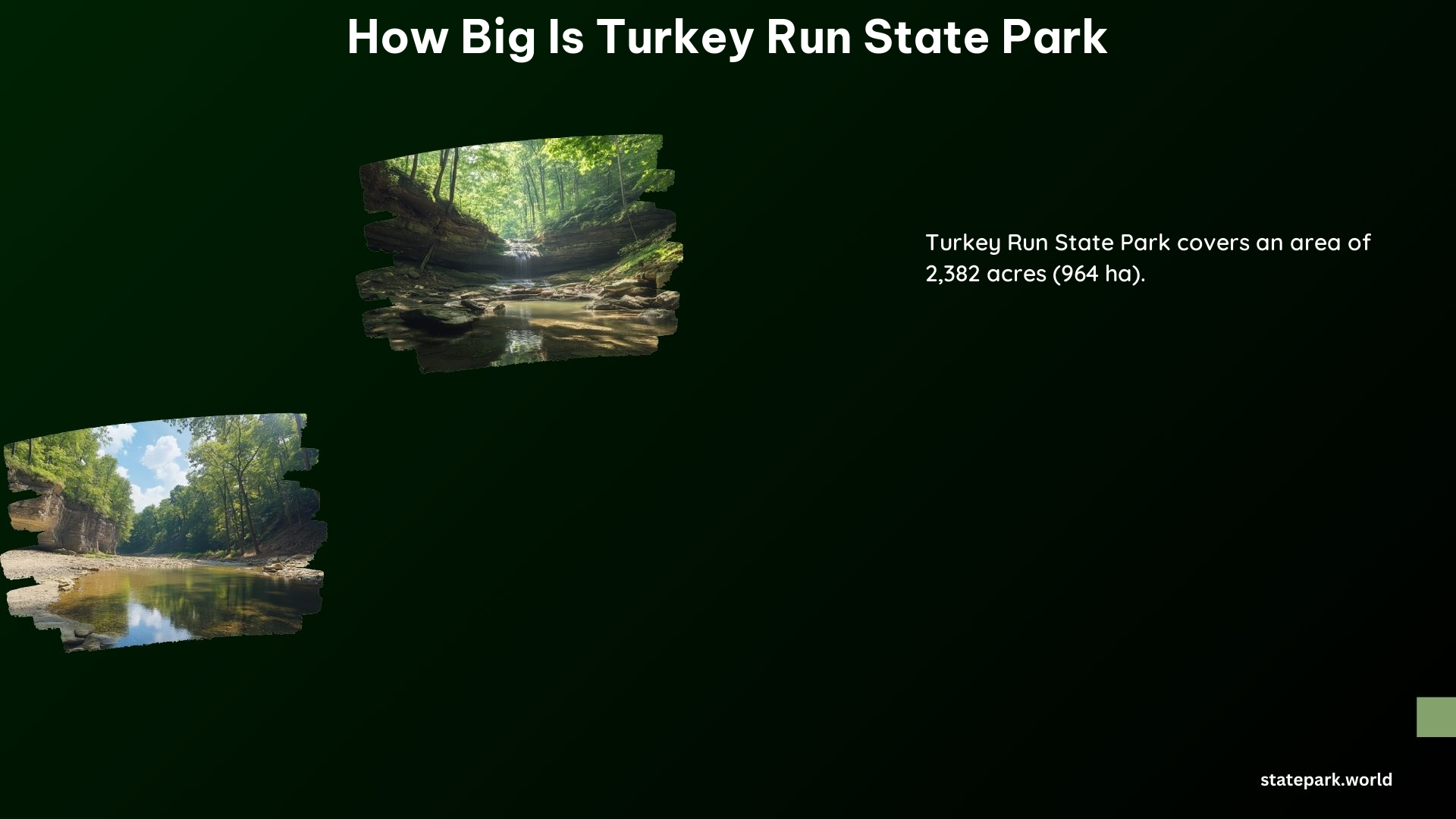 How Big Is Turkey Run State Park