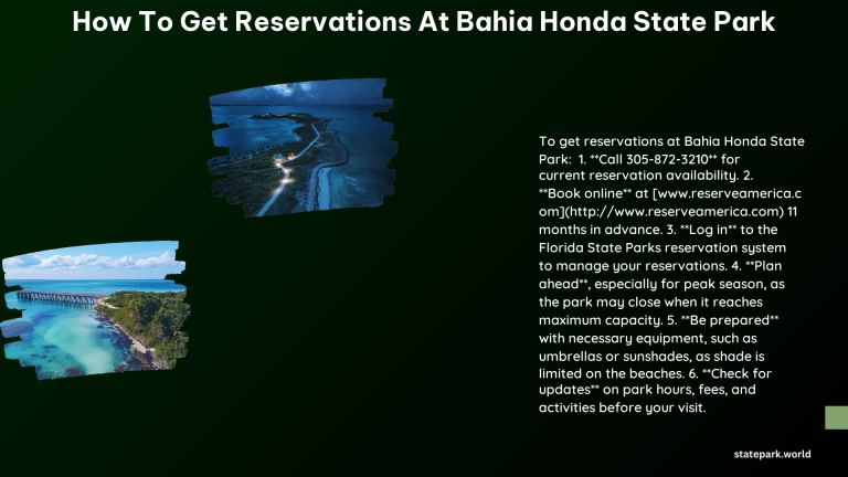 How to Get Reservations at Bahia Honda State Park