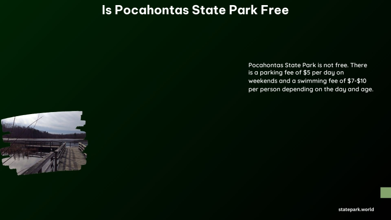 Is Pocahontas State Park Free