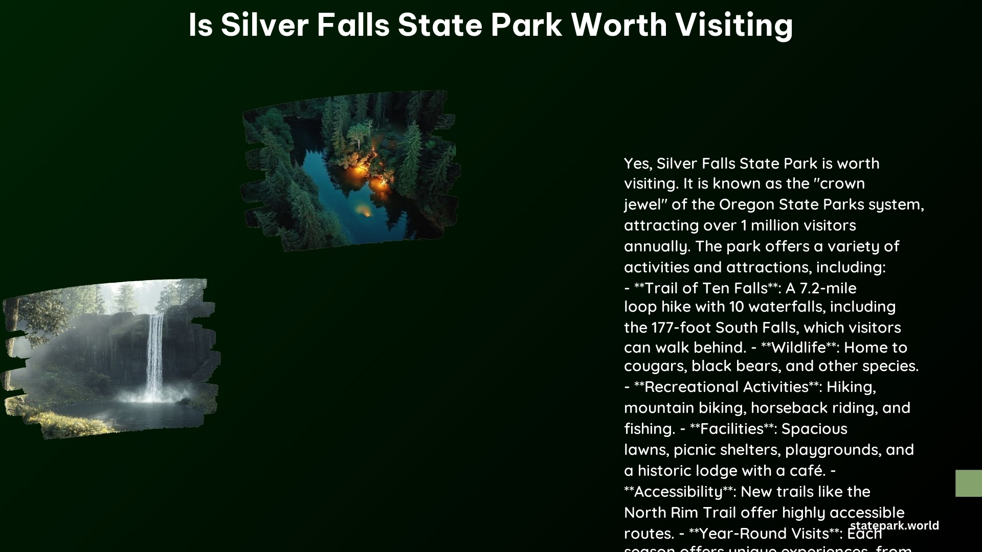 Is Silver Falls State Park Worth Visiting