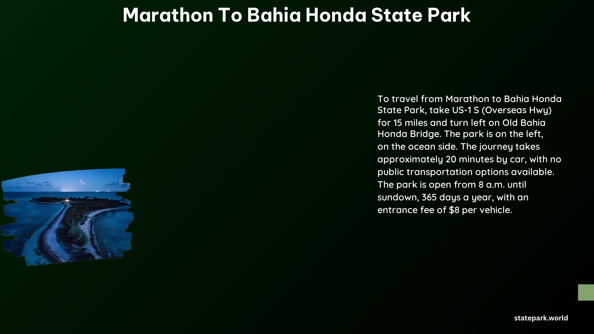 Marathon to Bahia Honda State Park