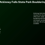 McKinney Falls State Park Bouldering