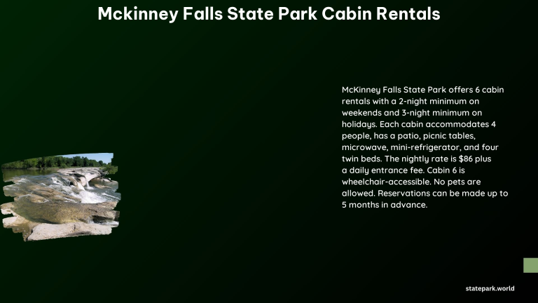 McKinney Falls State Park Cabin Rentals