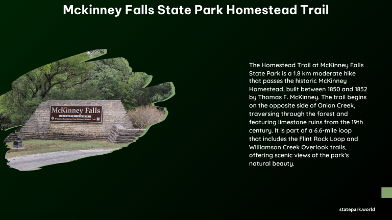 McKinney Falls State Park Homestead Trail