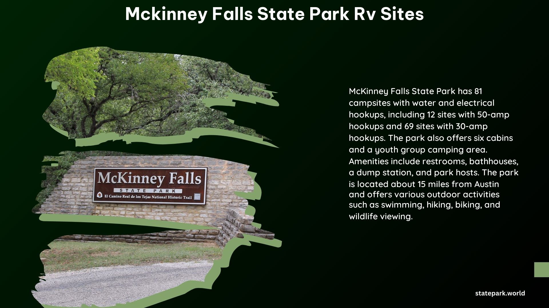 McKinney Falls State Park RV Sites