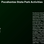 Pocahontas State Park Activities