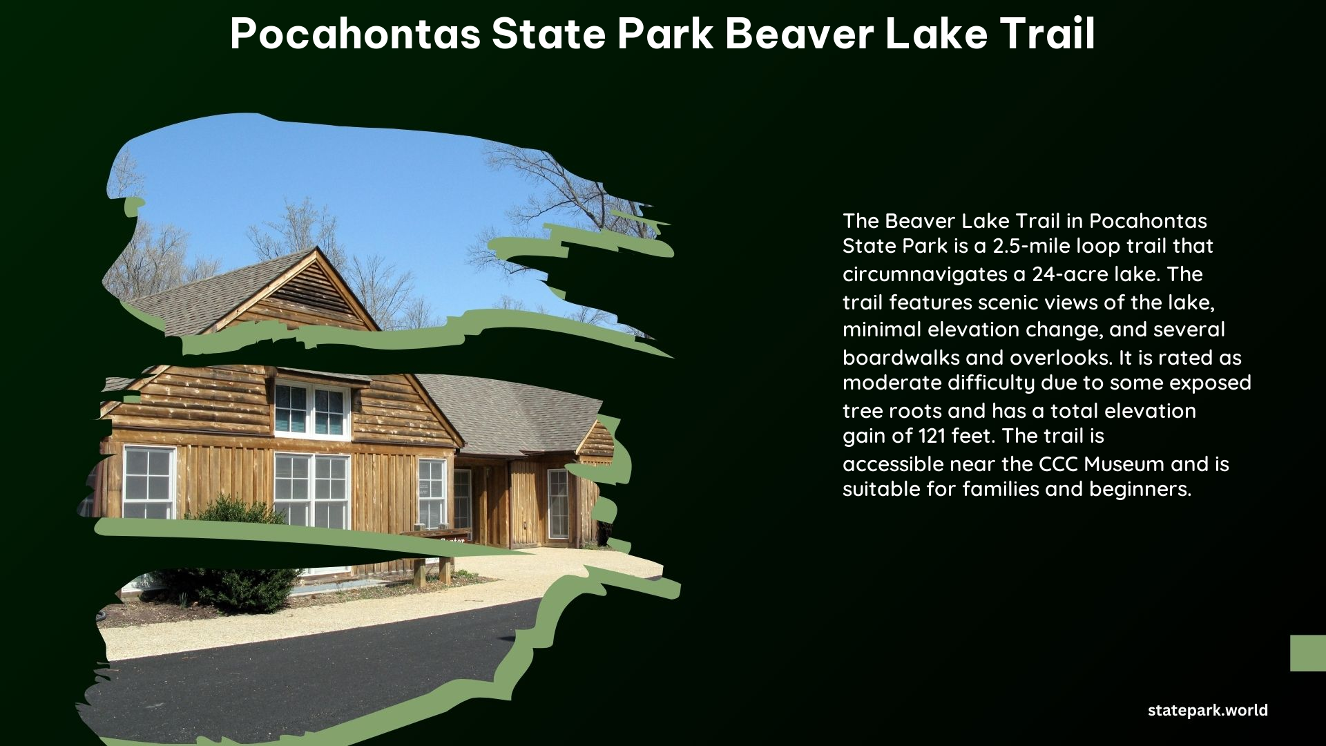 Pocahontas State Park Beaver Lake Trail