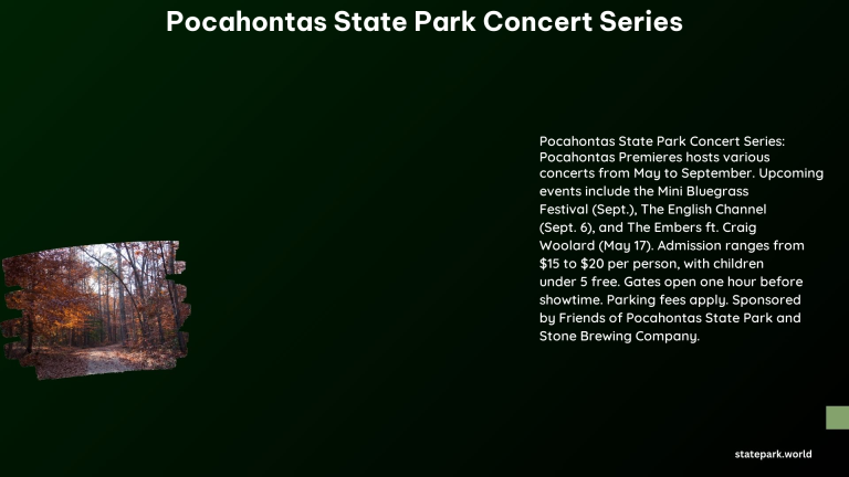 Pocahontas State Park Concert Series